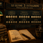 Ultime 3 estrazioni Lotto con storico recente Ratio 90
